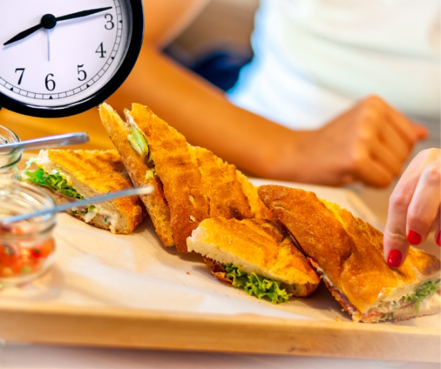 La relación entre la hora del día y la alimentación